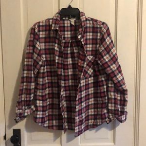 Red and blue plaid shirt